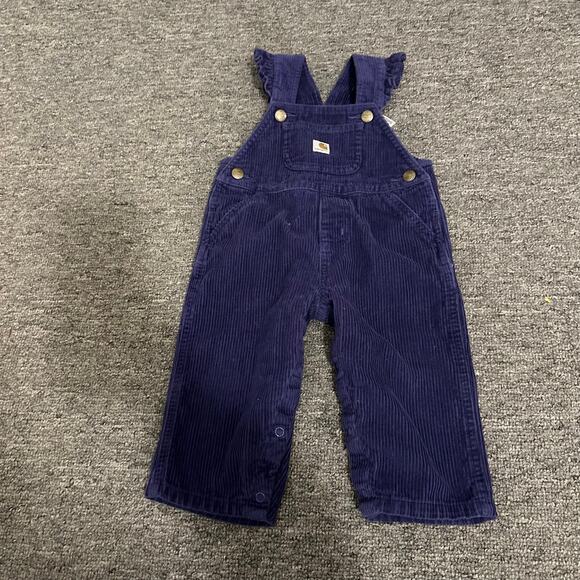 Carhartt Other - Carhartt Kids' Ruffle Trim Corduroy Overall 18M Purple